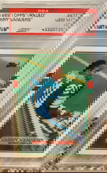 1989 Topps Traded Barry Sanders #83T PSA 10