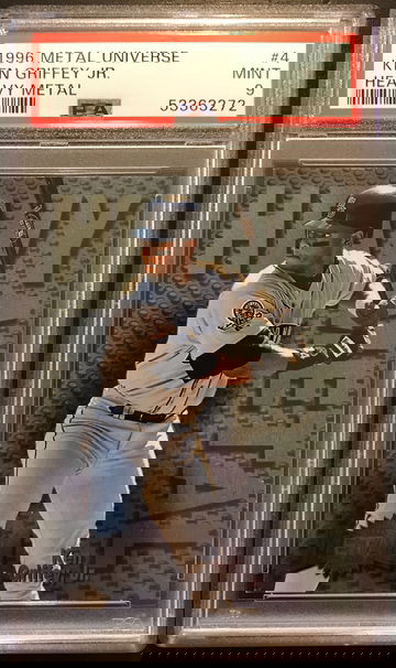 1996 Metal Universe #4 Ken Griffey Jr. Heavy Metal PSA 9 MINT