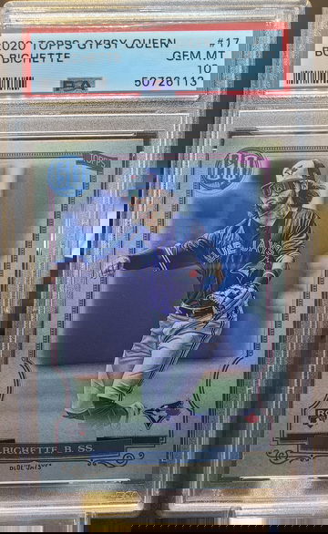 Bo Bichette 2020 Topps Gypsy Queen #17 RC Rookie Gem Mint PSA 10 Blue Jays