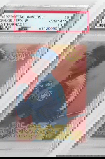 PSA 10 GEM MINT 1997 METAL UNIVERSE BLAST FURNACE KEN GRIFFEY JR  CARD #8