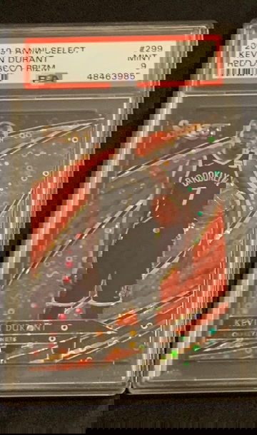 2019 Select Courtside Kevin Durant Red Disco #/49 PSA 9