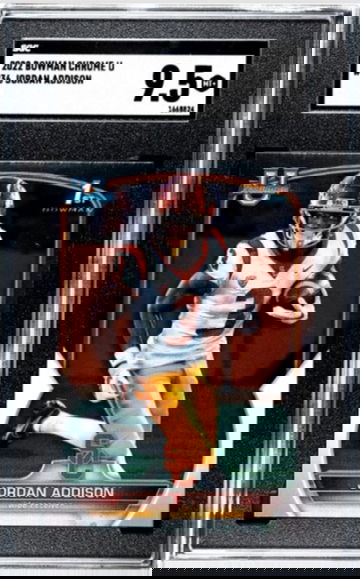 2022 Bowman Chrome University #36 Jordan Addison USC Minnesota Vikings ROOKIE RC MINT+