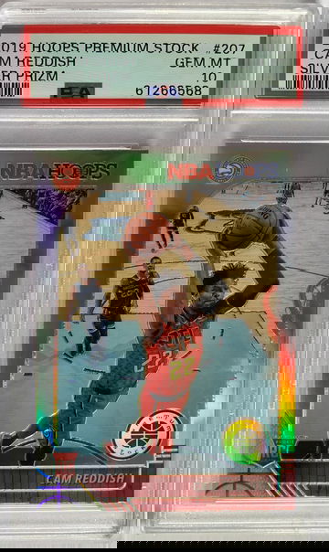 2019 Hoops Premium Stock Cam Reddish Silver Prizm PSA 10