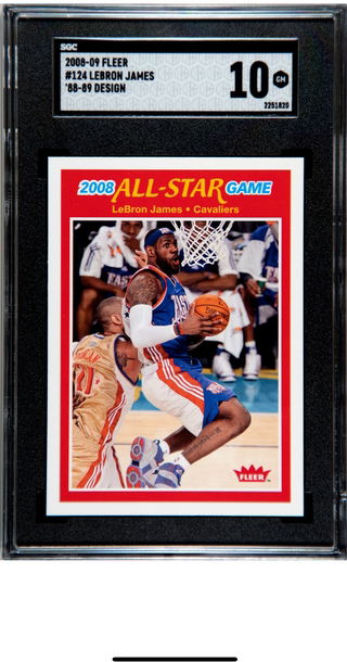 2008-09 Fleer #124 Lebron James 88’-89 design retro tribute 