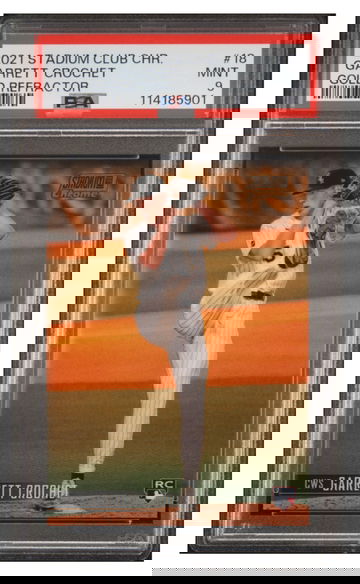 2021 Topps Stadium Chrome Garrett Crochet /50 Gold Refractor Rookie Card PSA 9 Mint SP