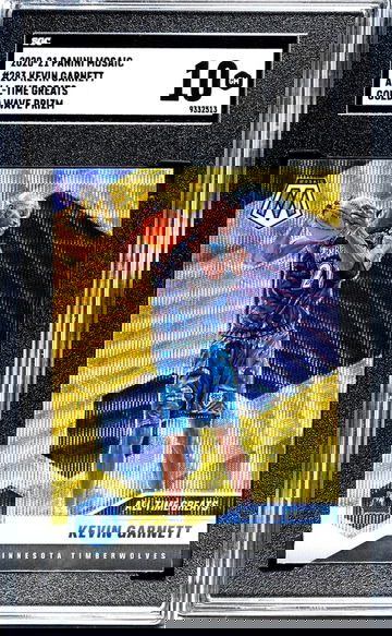 2020-21 Panini Mosaic #283 Kevin Garnett All-Time Greats Gold Wave Prizm SGC 10