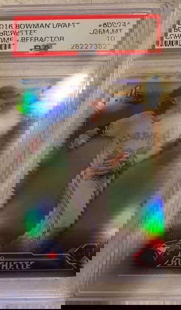 2016 Bo Bichette Bowman Chrome Refractor PSA10