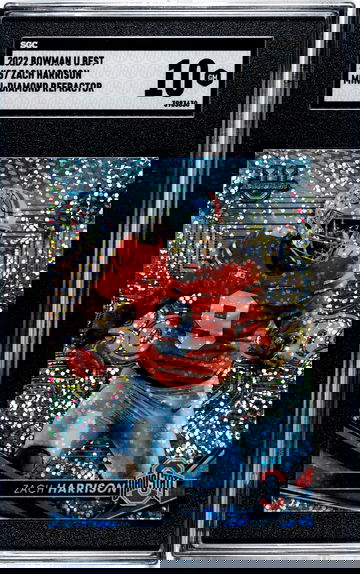 2022 Bowman U Best #57 Zach Harrison ROOKIE GEM MINT Mini Diamond Refractor