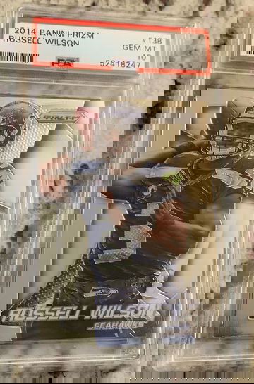 2014 panini prizm Russell Wilson psa 10 #138