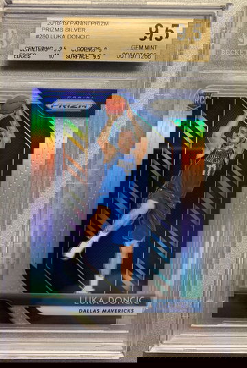 LUKA DONCIC 2018 SILVER PRIZM ROOKIE BGS 9.5 GEM MINT