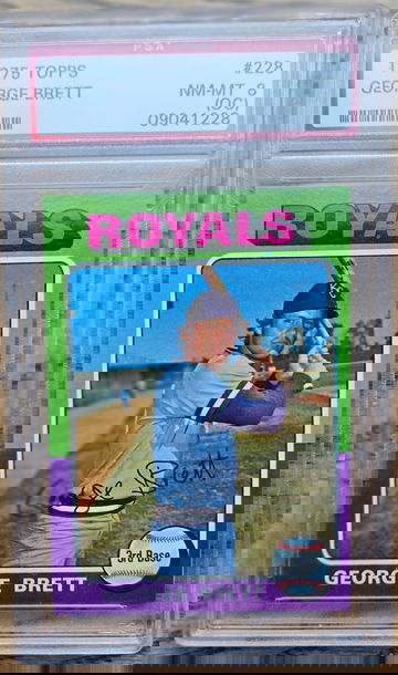 1975 Topps George Brett PSA 8 (OC)