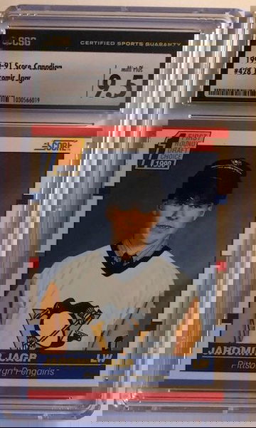 1990-91 Score Canadian #428 Jaromir Jagr RC CSG 9.5 Mint Plus