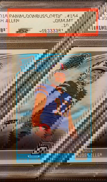 2018 Panini Donruss Optic Josh Allen Rookie Buffalo Bills PSA 10