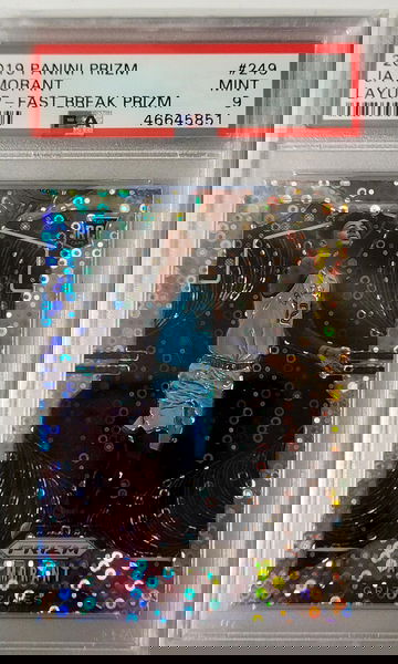 2019-20 Prizm RC Ja Morant PSA 9 Layup Fast Break SP