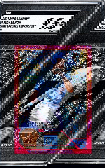 2023 Topps Chrome Nick Pratto 85 Magenta Speckle Refractor /350 RC SGC 9.5