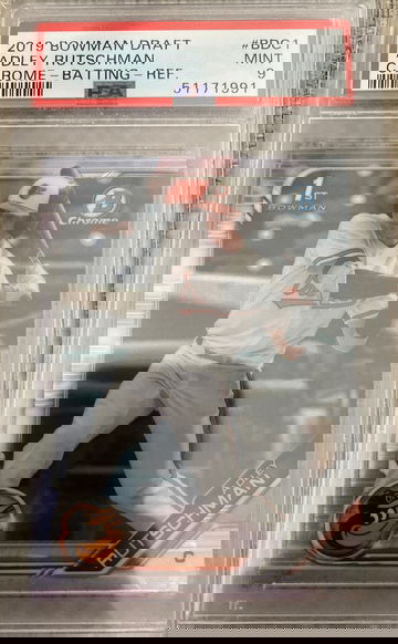 2019 bowman chrome draft adley rutschman psa 9 refractor mint bdc1