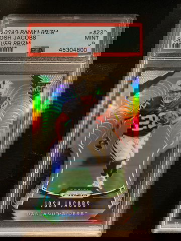 2019 Prizm Silver Josh Jacobs PSA 9