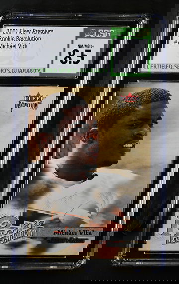 2001 FLEER MICHAEL VICK #7 ROOKIE REVOLUTION 