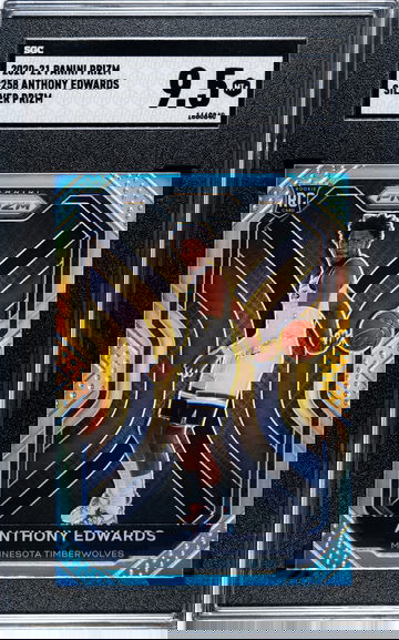 2020-21 Panini Prizm #258 Anthony Edwards Silver Prizm SGC 9.5