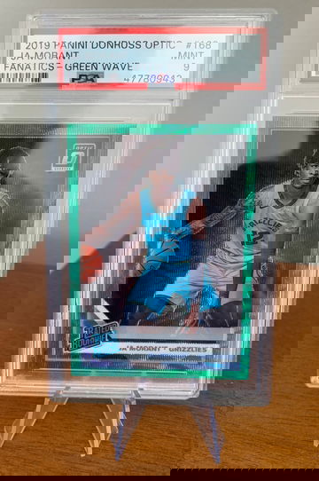 2019 Donruss Optic Ja Morant Green Wave Prizm RC PSA 9 Mint
