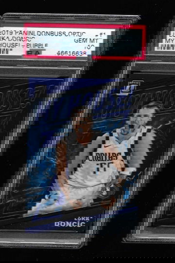 2019 DONRUSS OPTIC LUKA DONCIC PURPLE MY HOUSE