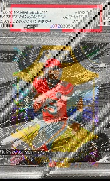 2018 SELECT SENSATIONS GOLD PRIZM SE3 PATRICK MAHOMES II /10 SSP PSA 10 GEM MINT