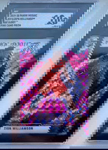 Zion Williamson Mosaic NBA Debut Pink Camo SGC 10