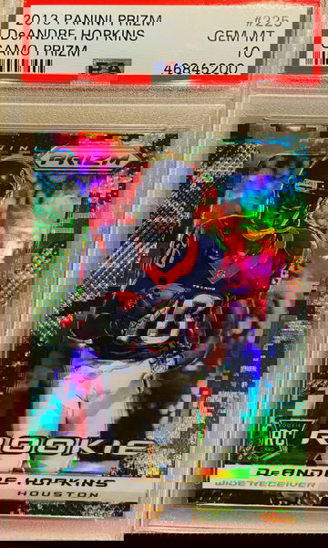 2013 Prizm DeANDRE Hopkins Camo Prizm PSA 10 pop 7