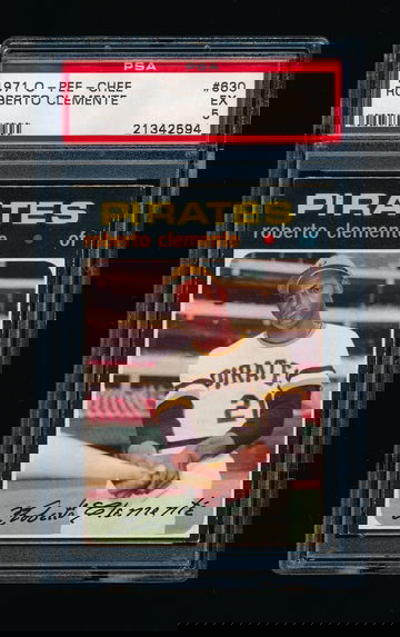 1971 OPC #630, Roberto Clemente PSA 5 EX Tough SP HI # LOOKS GREAT