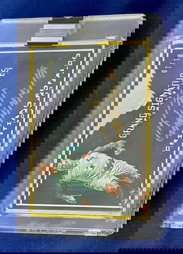 CRISTIANO RONALDO -- 2018 Eminence 'Grand Sigs' ON-CARD AUTO -- #7/10 Jersey # -- Portugal -- PANINI STICKER ENCASED