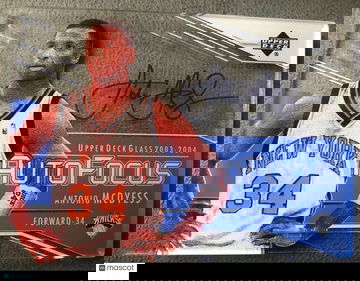 2004 Upper Deck Glass ANTONIO MCDYESS AutoFocus Real Glass Auto NY KNICKS