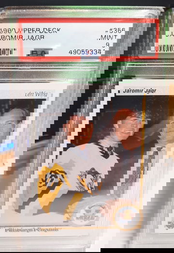 1990 upper deck hockey#356 Jarimor Jagr PSA 9