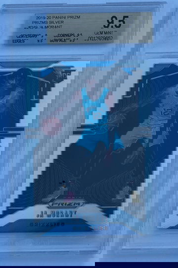 2019-20 Panini Prizm #249 Ja Morant Silver RC Memphis Grizzlies BGS 9.5
