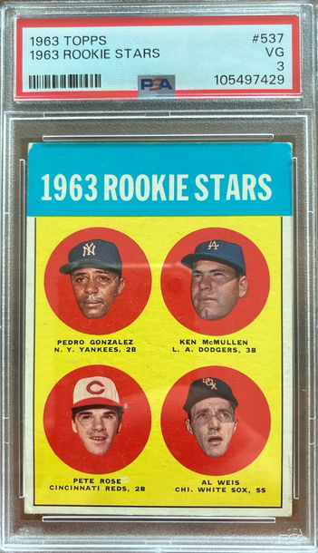1963 Topps Pete Rose PSA 3