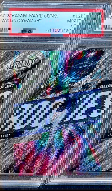 2018 RONALD ACUNA JR Panini The National RAPTURE PRIZM /399 PSA 9 Rookie RC #126