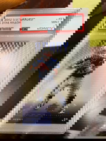 2002 Upper Deck Graded Tom Brady PSA 9