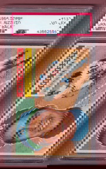 1956 Topps #113 Phil Rizzuto Gray Back PSA 4