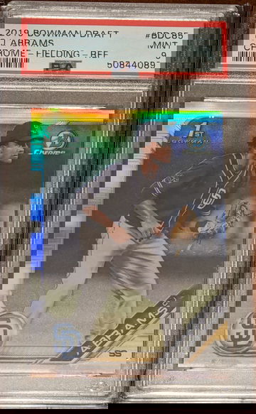 2019 Bowman Draft Chrome Refractor CJ Abrams PSA 9