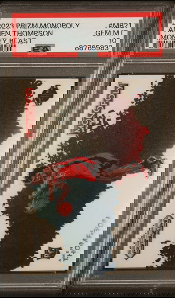 2023 Prizm Monopoly Amen Thompson money blast #MB21 PSA 10 Gem mint