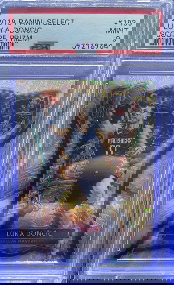 Luka Doncic 2019-2020 Panini Select Premier  #193 Scope Prizm SP PSA 9 Mint Mavs