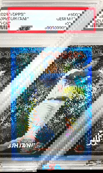 2024 Topps Shohei Ohtani #500 Blue Foil /999 PSA 10 | Los Angeles Dodgers