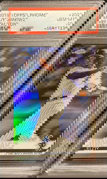 2019 Topps Chrome Refractor Eloy Jimenez PSA 10