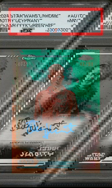 2024 Topps Chrome #AUTO Timothy Olyphant /99 Auto PSA 9