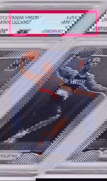 2012-13 Panini Prizm Damian Lillard Rookie PSA 9