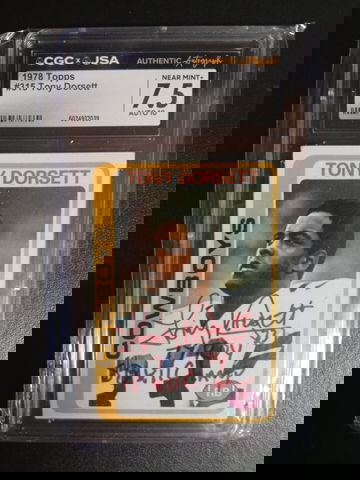 1978 Topps Tony dorsett RC CGC 7.5 Auto 10 2 inscriptions