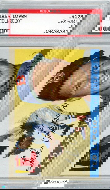 1955 Topps Ted Lepcio #128 PSA 6 P1322