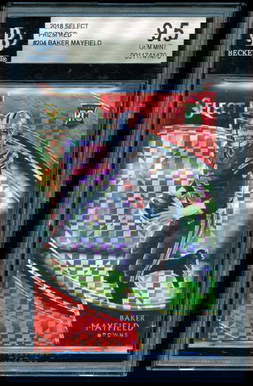 Baker Mayfield - Select Field Level Red /49 BGS 9.5