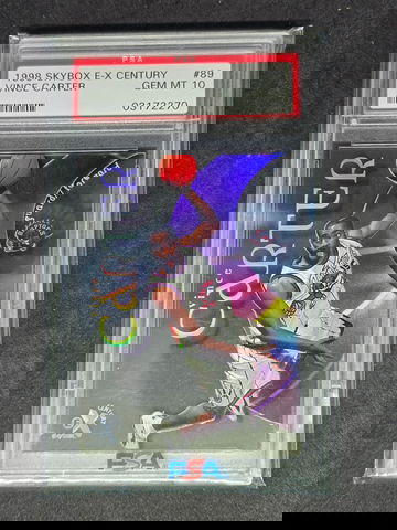 1998 Skybox E-X Century Vince Carter ROOKIE #89 PSA 10