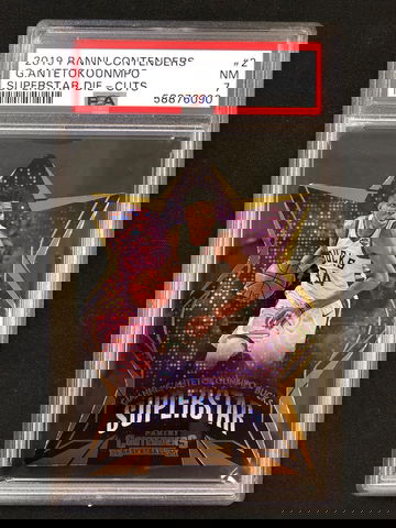 2019 Panini Contenders - Giannis Antetokounmpo - Superstar Die-Cuts PSA 7