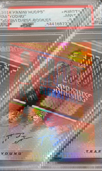 2018 Panini Hoops Trae Young Hot Signature Rookies Auto PSA 9 Mint